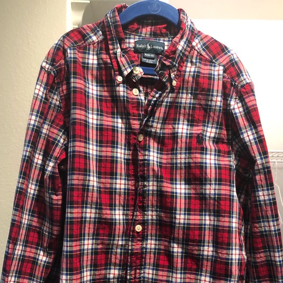 plaid ralph lauren button down